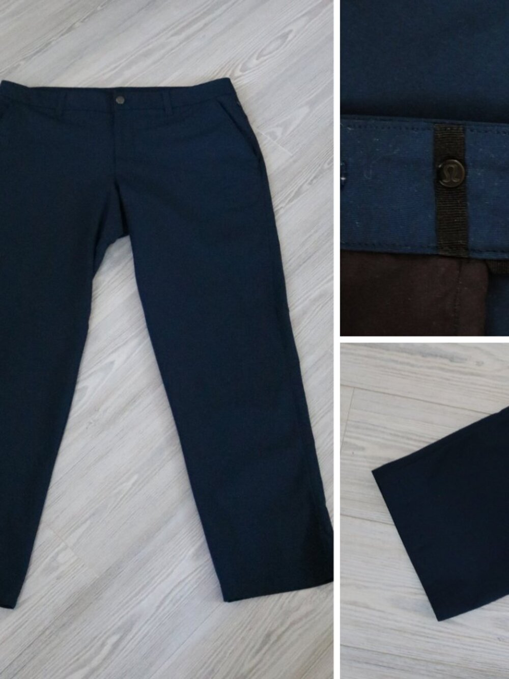 Lululemon Commission Pant Men's Navy Warpstreme 5-Pocket Chino 36 x 29 LM5442SE